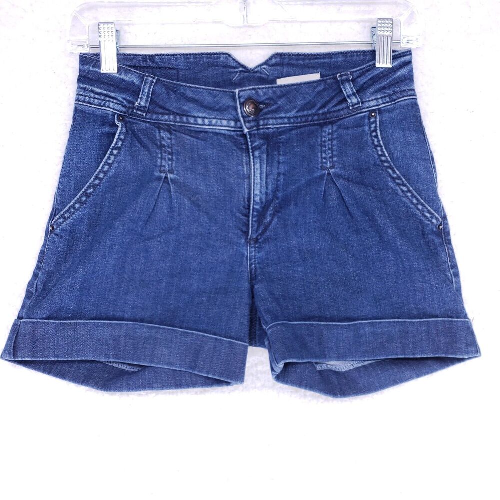 HM Jean Shorts Womens Size 4 Mid Rise Denim Blue Jeans Casual Pants